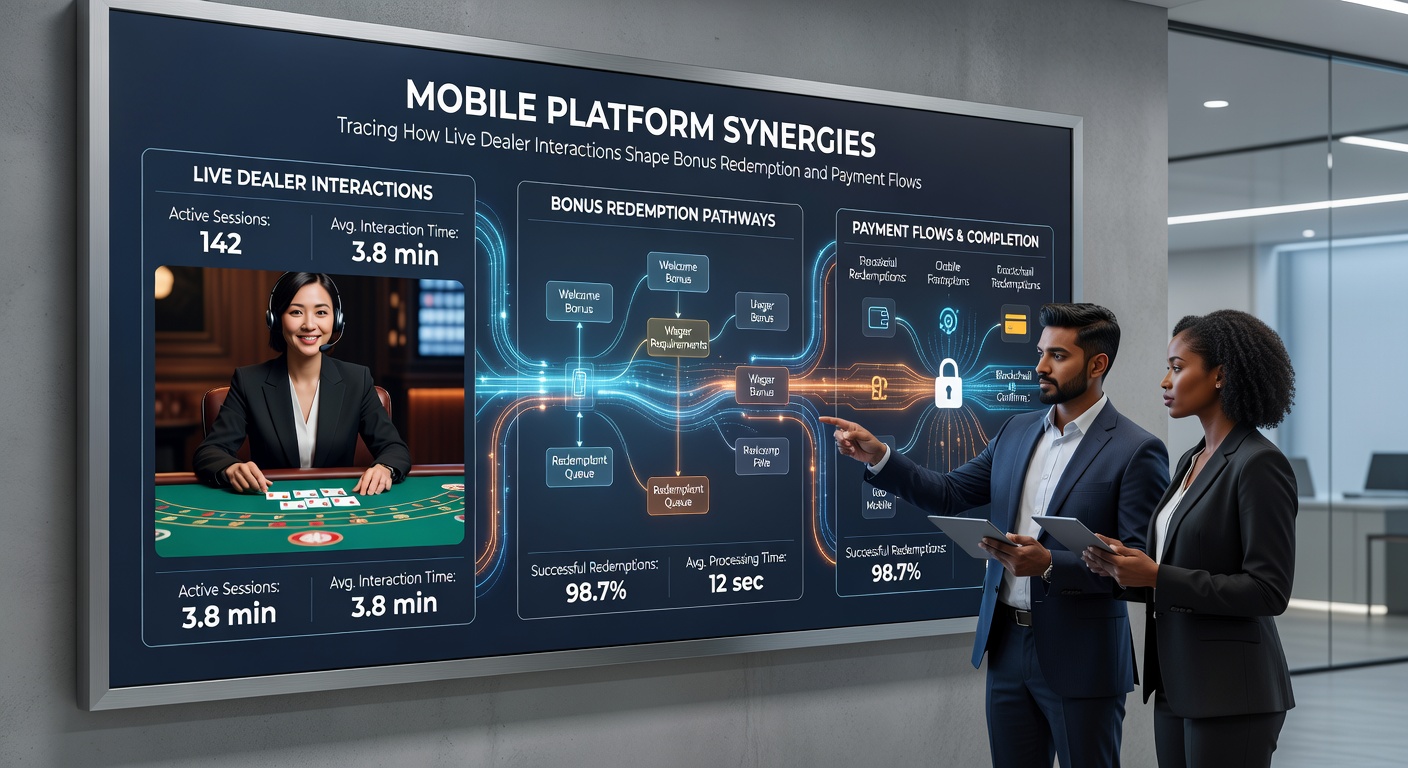 Zahlungsbestätigung und Live-Dealer-Tisch auf einem mobilen Gerät mit nahtlosem Workflow