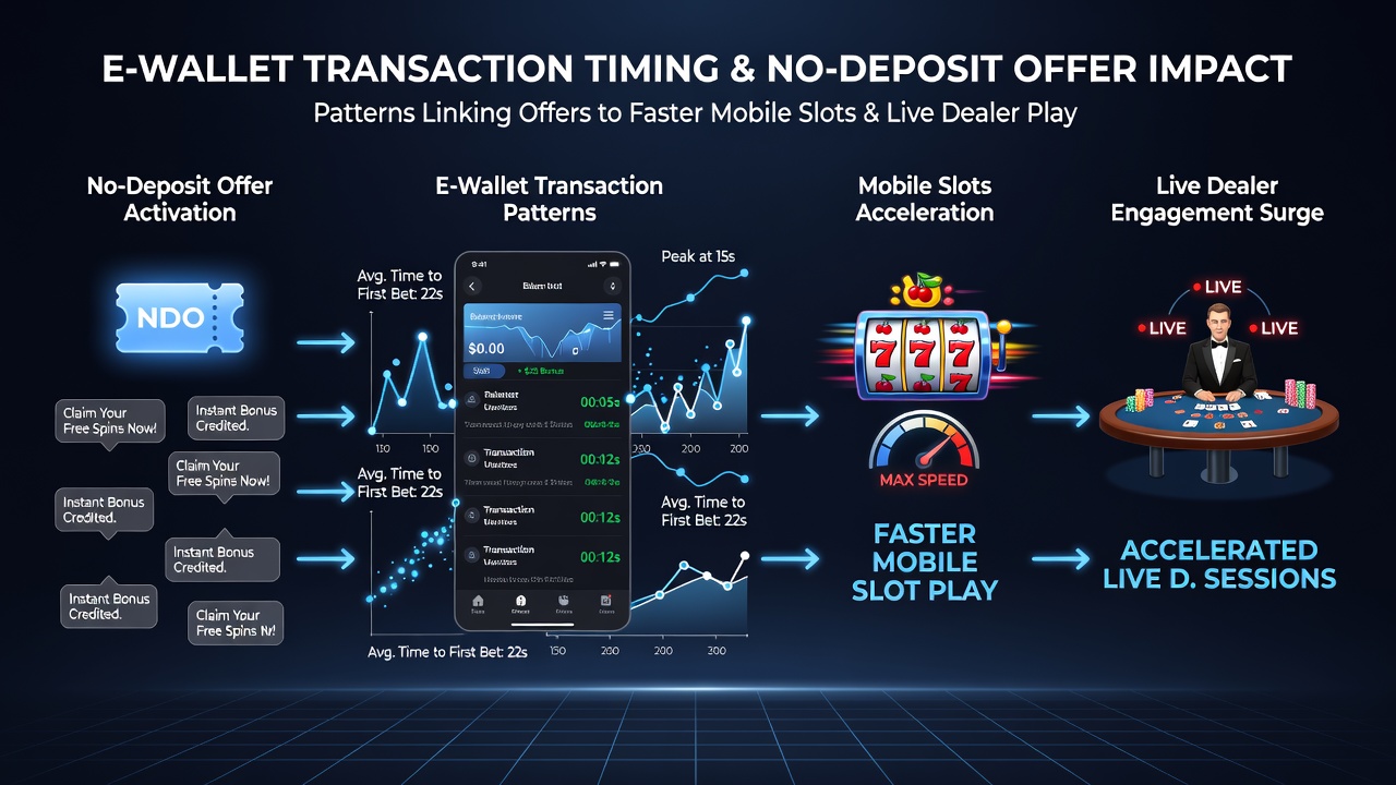 Grafik illustriert Auszahlungszyklen bei mobilen Live-Dealer-Spielen und E-Wallet-Transaktionen