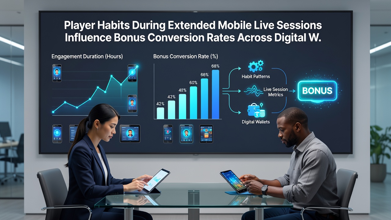 Mobile Live-Session mit Fokus auf Wallet-Auswahl und Bonus-Umwandlung