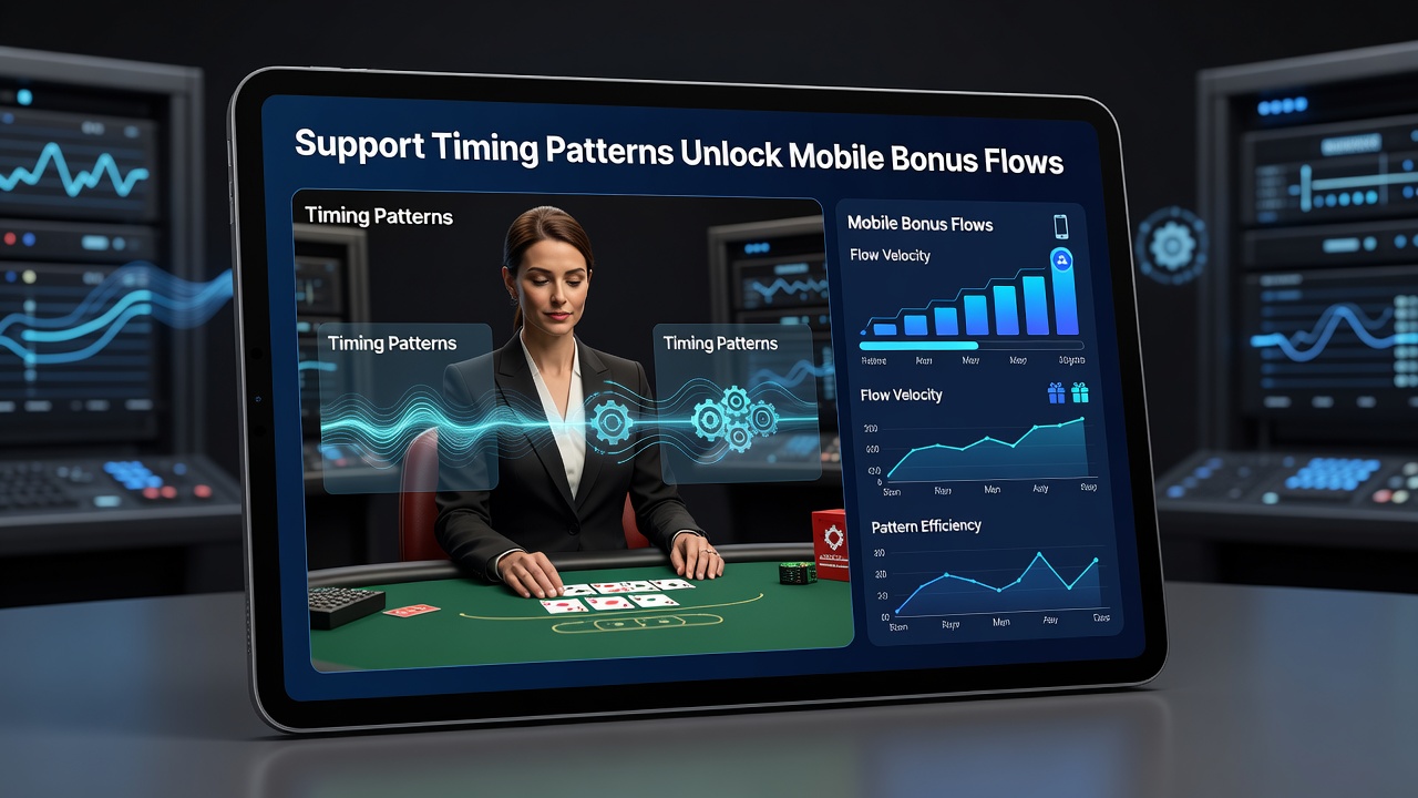 Darstellung von Support-Anfragemustern und mobilen Bonusströmen in Live-Dealer-Umgebungen