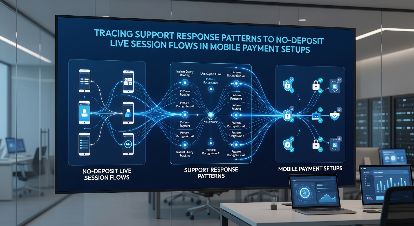 Illustration der Verknüpfung zwischen Support-Antworten und mobilen Auszahlungsflüssen in Live-Sitzungen